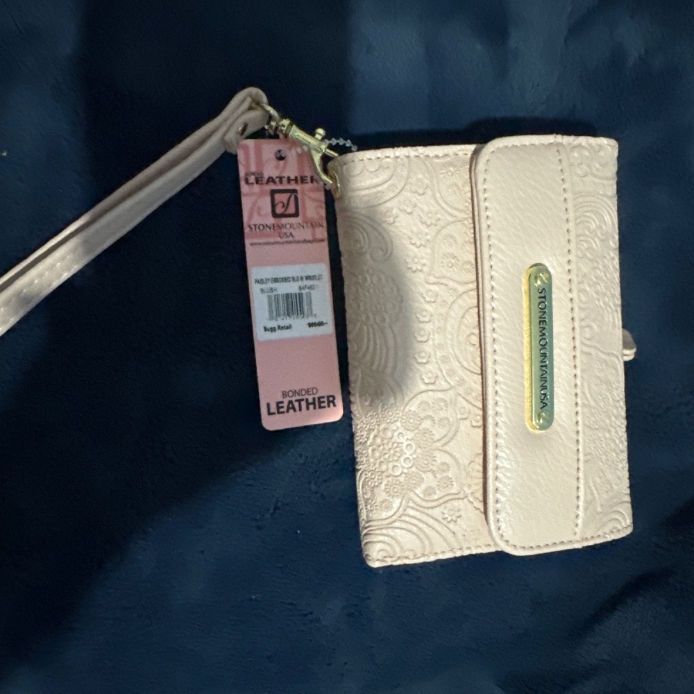 dusty pink wallet wristlet